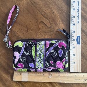VERA BRADLEY Purple Punch Convertible Wristlet Clutch Bag